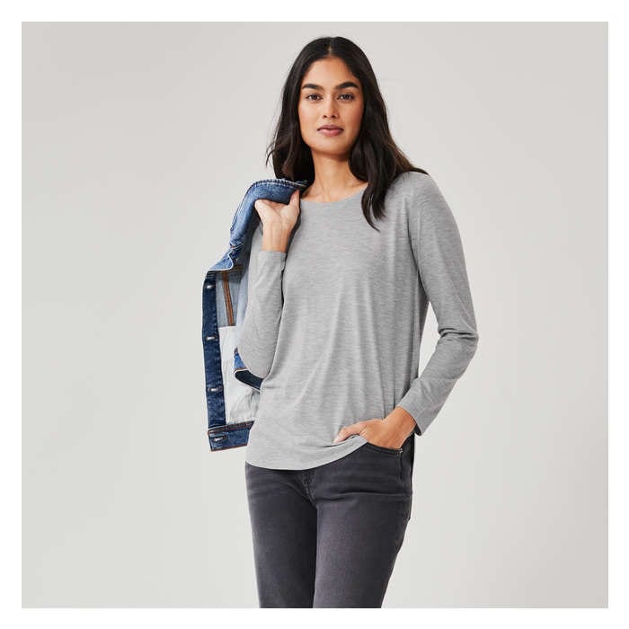 Women's Relaxed-Fit Long Sleeve